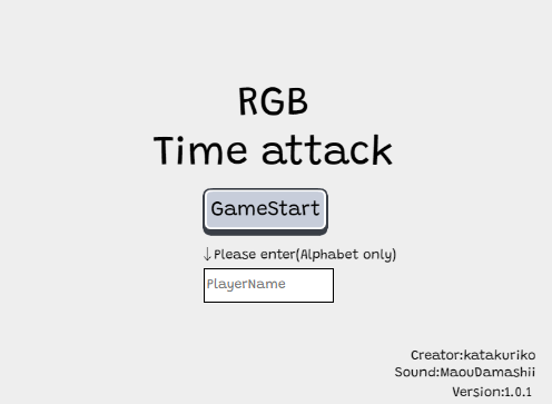 RGB Time attack